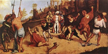 ロレンツォ・ロット Painting - 聖ステファンの殉教 1516年 ルネサンス ロレンツォ・ロット